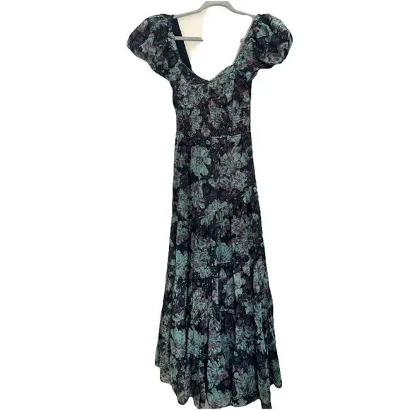 Free People Sundrenched Floral Tiered Maxi Sundress Small S NEW $168 - Picture 2 of 7